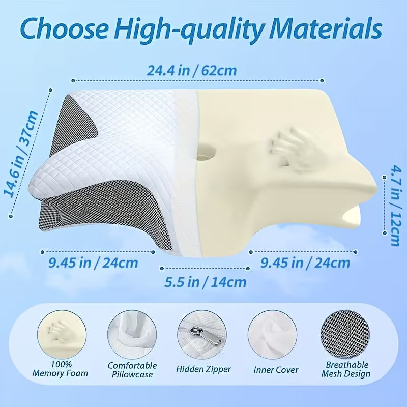 ELOA Ergonomic Cervical Pillow with Memory Foam