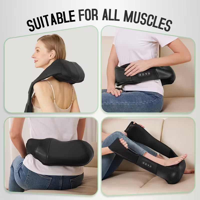 Cordless Back & Neck Massager with Heat