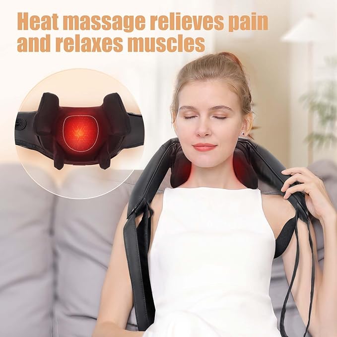 Cordless Back & Neck Massager with Heat