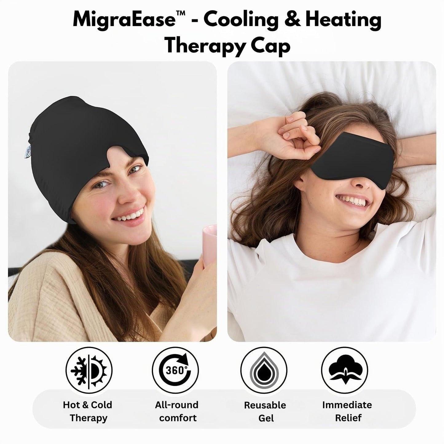 MigraEase™ Cooling & Heating Therapy Cap