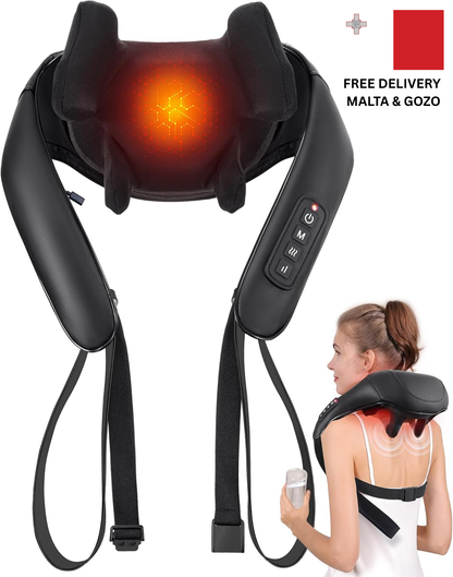 Cordless Back & Neck Massager with Heat